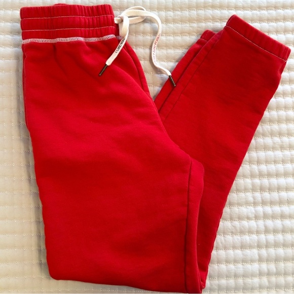 Zadig & Voltaire Sofia Trackpants High Rise Joggers in Red Cotton, Size Medium - Picture 10 of 10